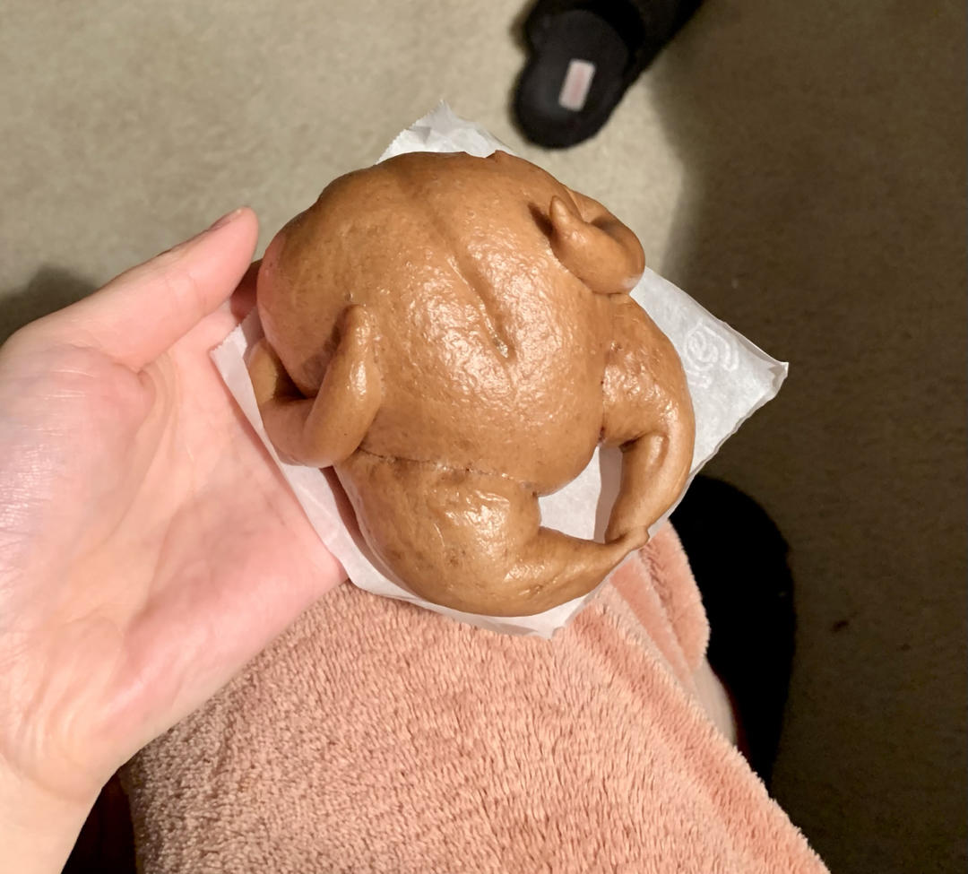 仿真烤火鸡馒头/包子（原创）