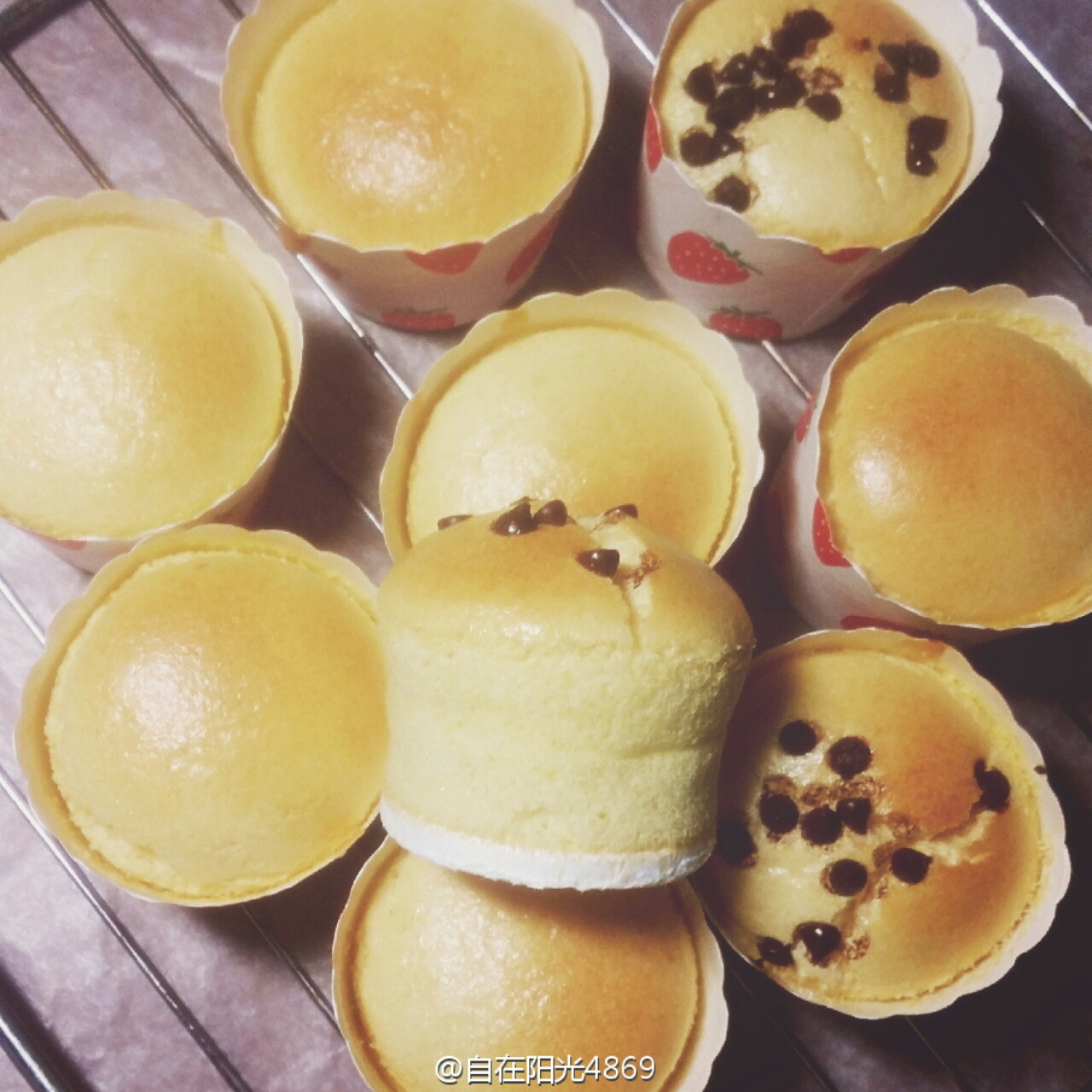 棉花纸杯蛋糕