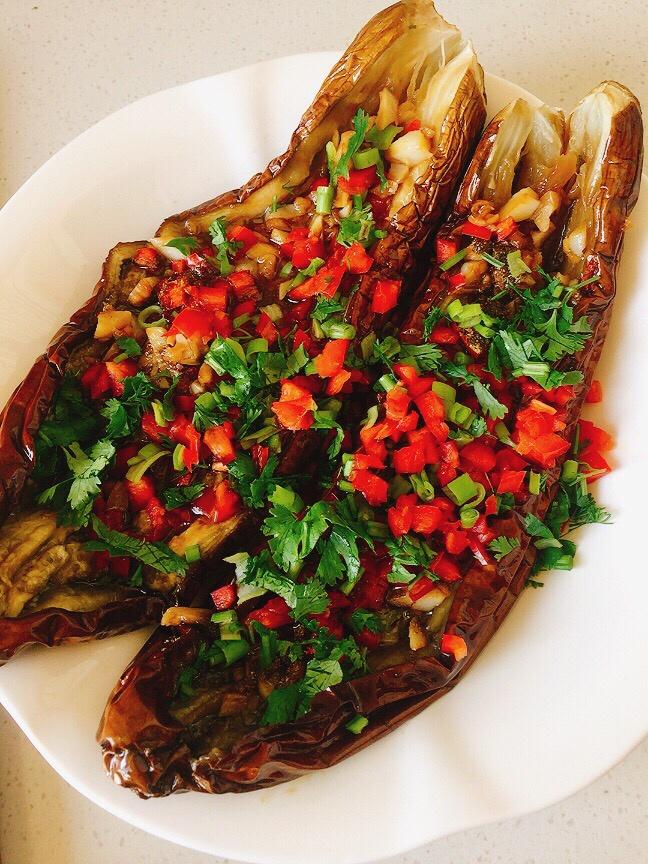 烤茄子(烤箱版)的做法