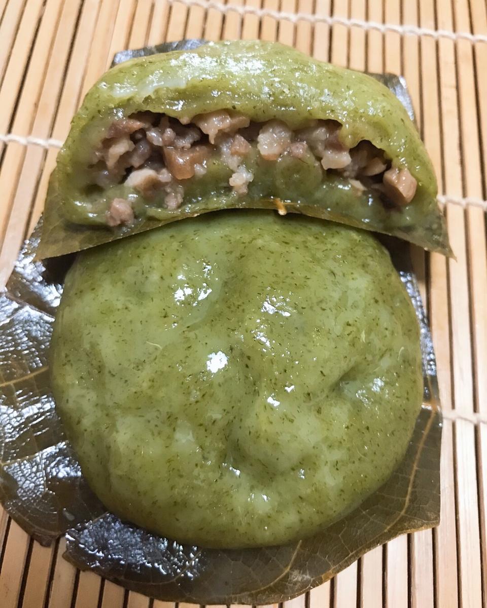 咸味艾草青团