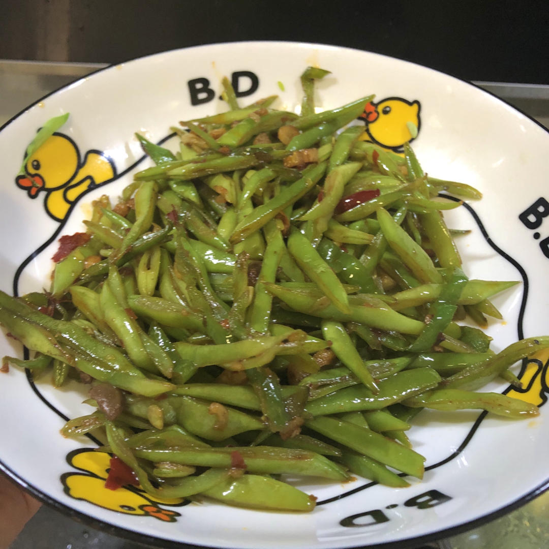 比肉好吃百倍无敌下饭素炒豆角丝