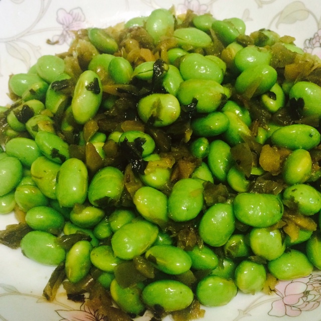 陈小多多多做的雪菜毛豆