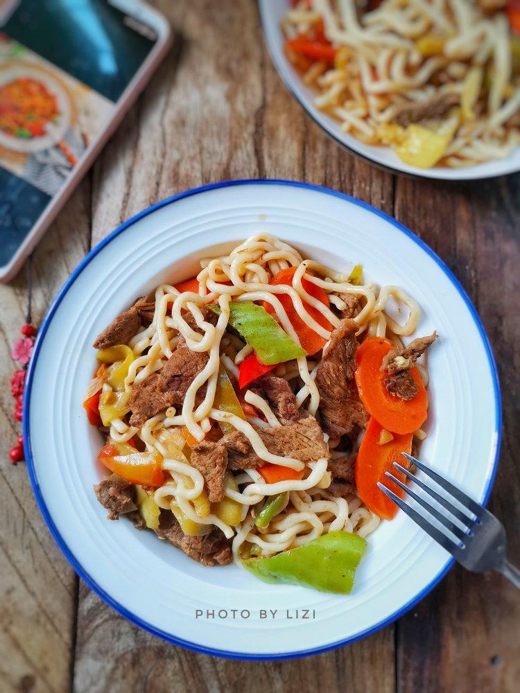 ㊙️巨好吃的‼️黑椒牛肉乌冬面‼️好吃到舔盘