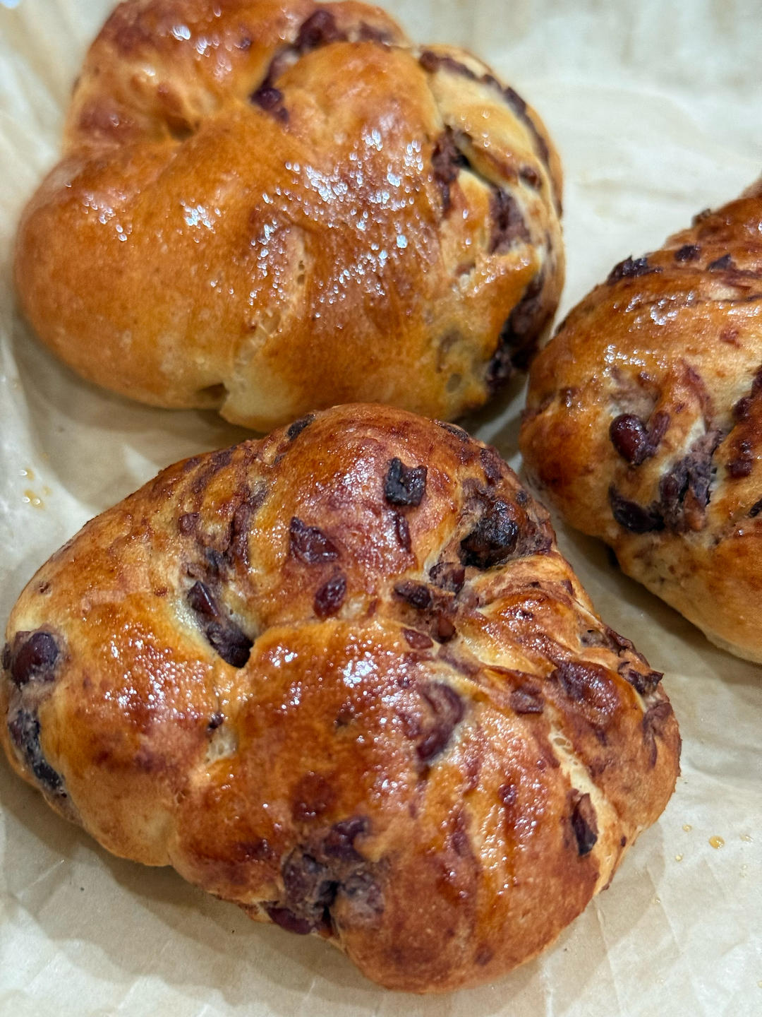 有空气炸锅也能做红豆面包🍞啦