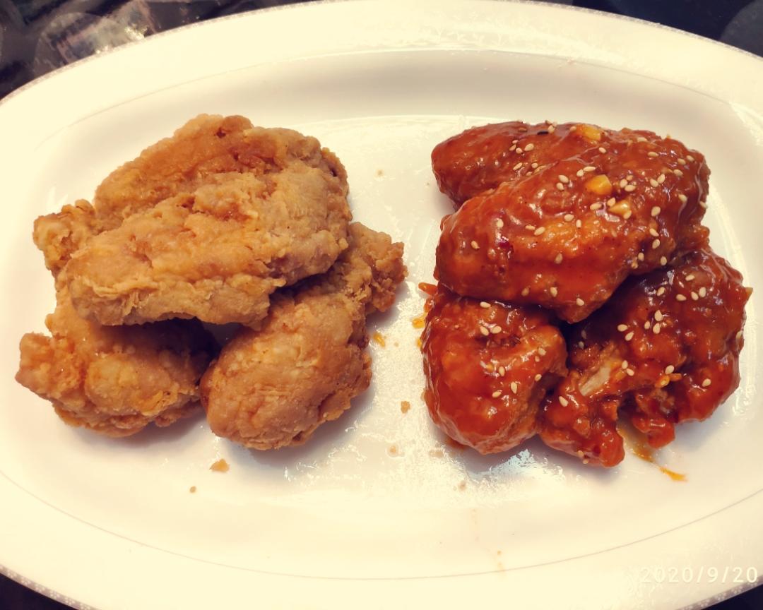 吮指版炸鸡双拼的做法