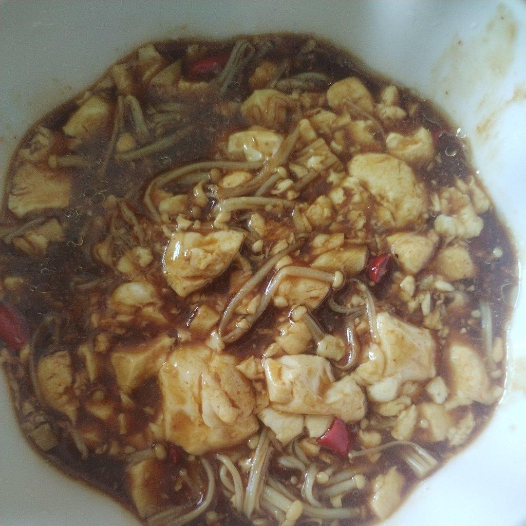 减脂菜！鲜滑香嫩的金针菇豆腐！快手简单！