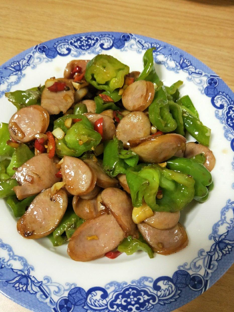 青椒炒香肠