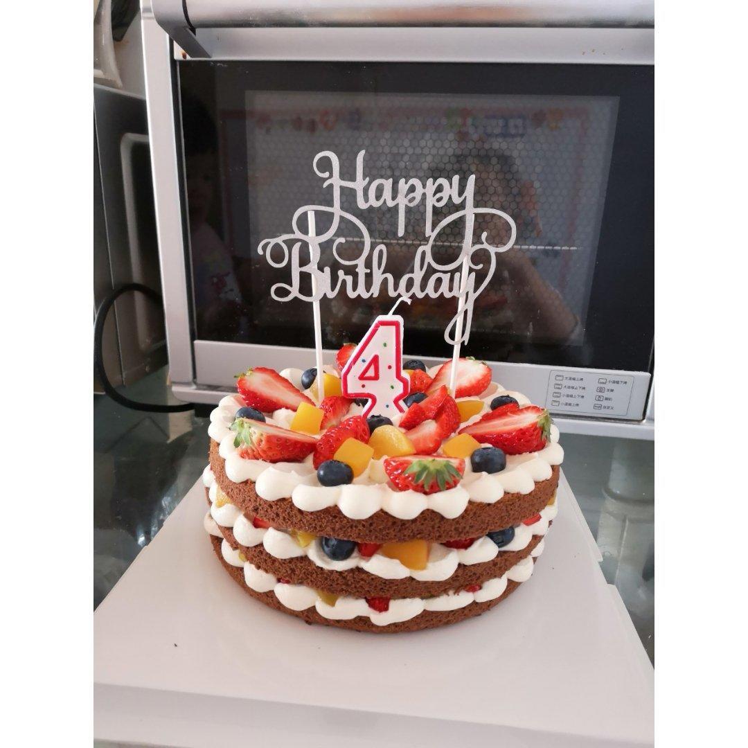 巧克力戚风裸蛋糕