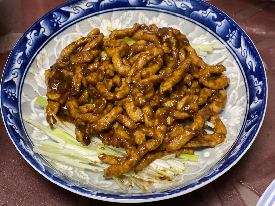 传统做法 京酱肉丝