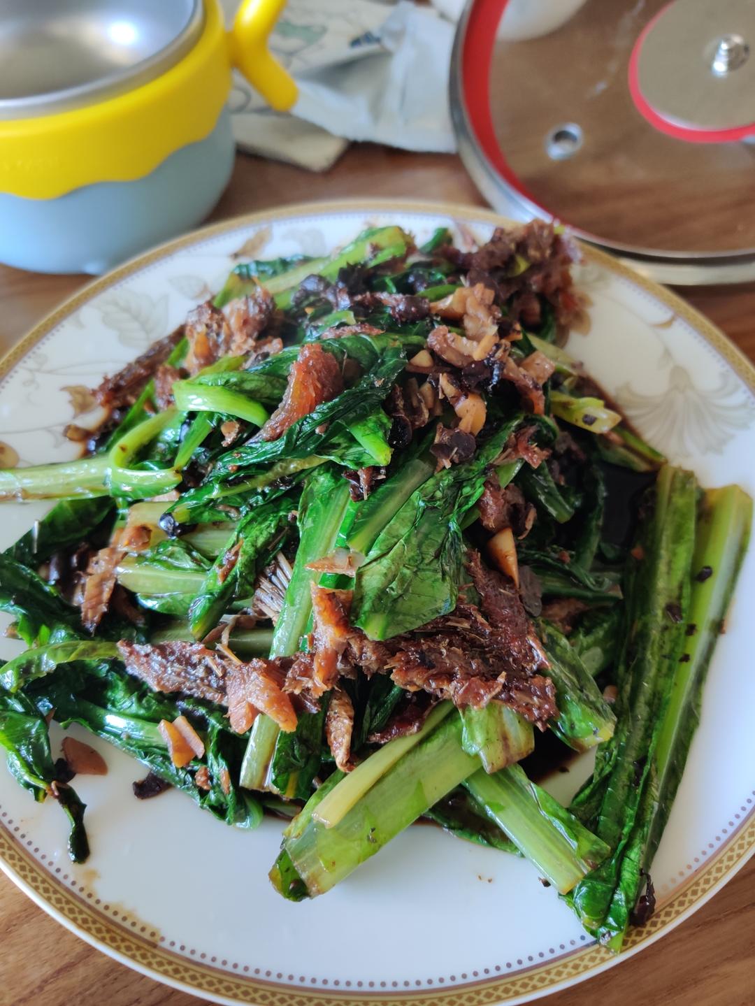 豆鼓鲮鱼油麦菜