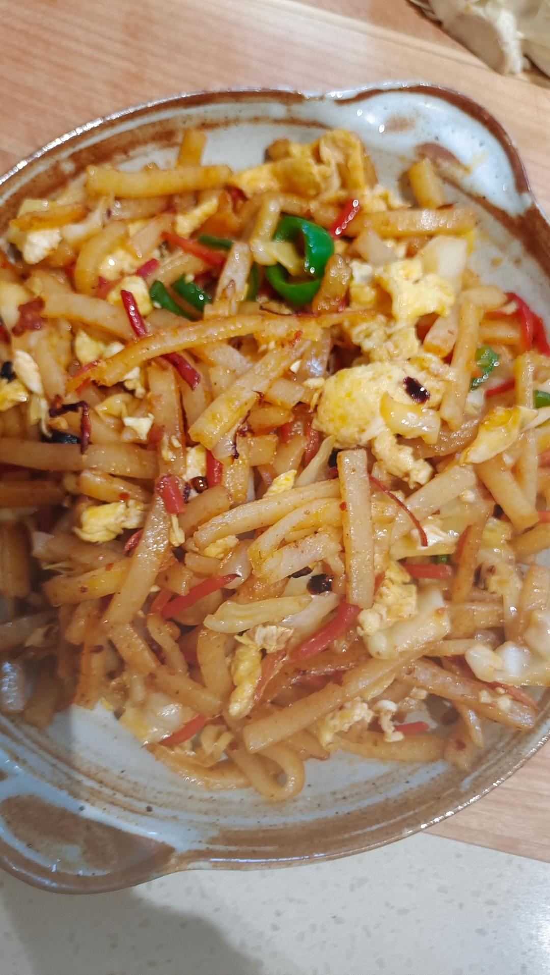 陕西私房炒饼[内附饼丝做法]