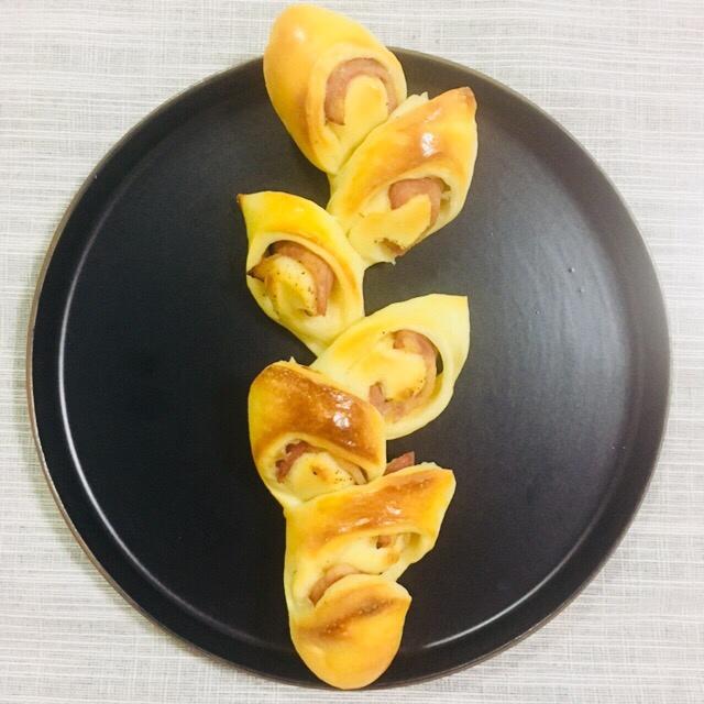 法式培根麦穗面包