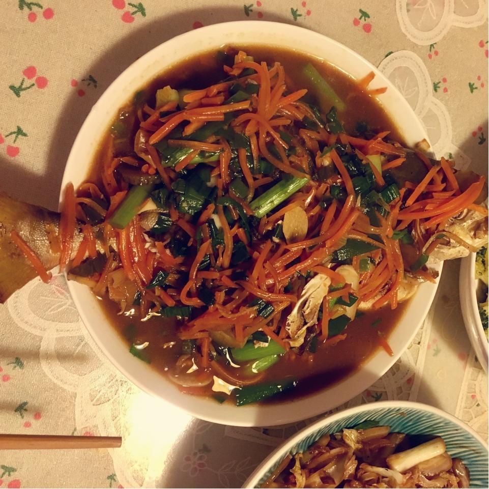红烧金鲳鱼