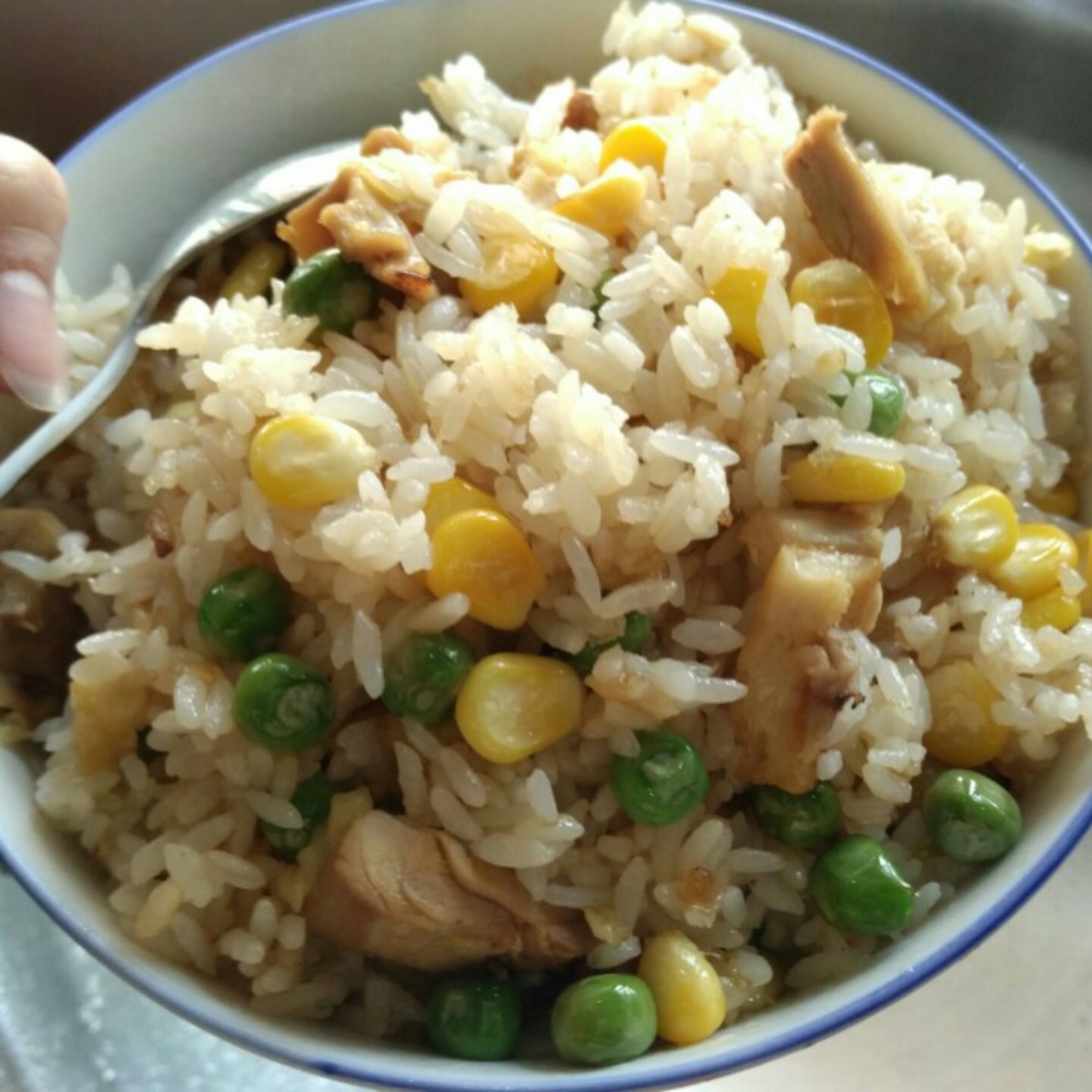 鸡肉鸡蛋炒饭