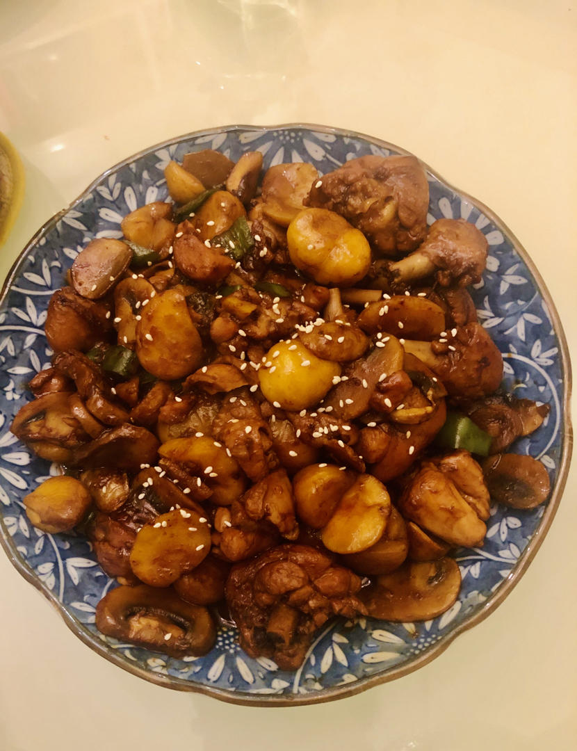 【栗子烧鸡】鸡肉都给你吃，栗子归我~