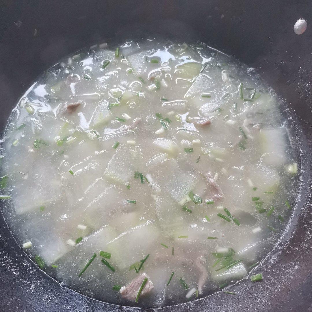 丝瓜肉片汤