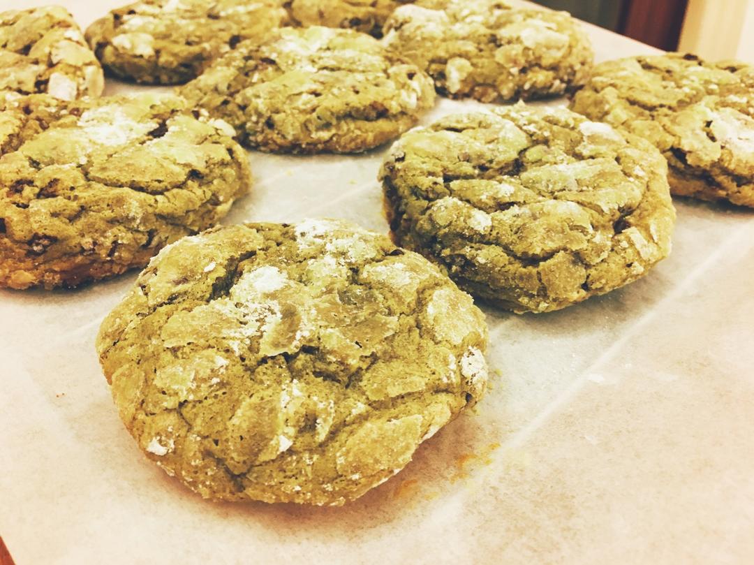 抹茶奶酪巧克力曲奇 Matcha Cream Cheese Choc Cookies