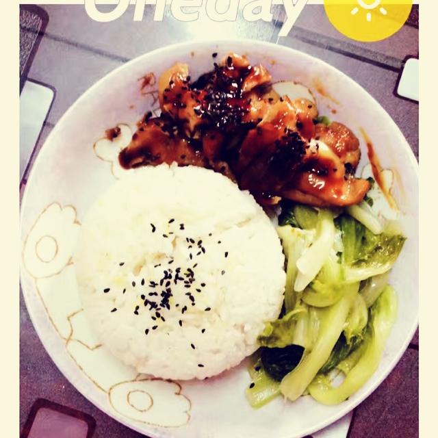 照烧鸡腿饭