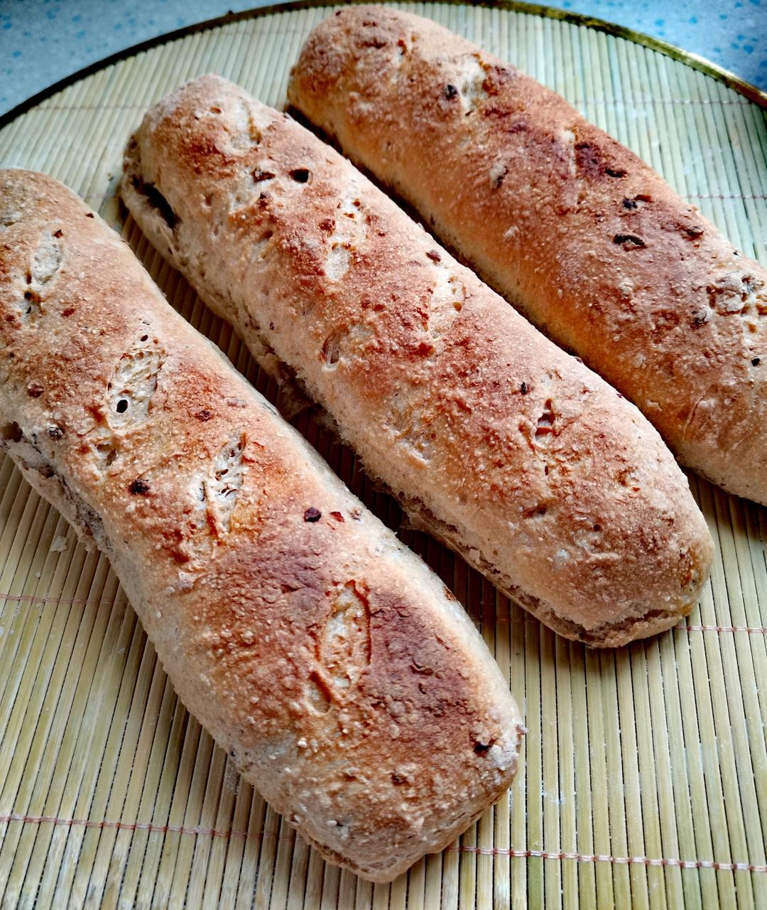 香脆健康的全麦法棍Whole Wheat Baguette