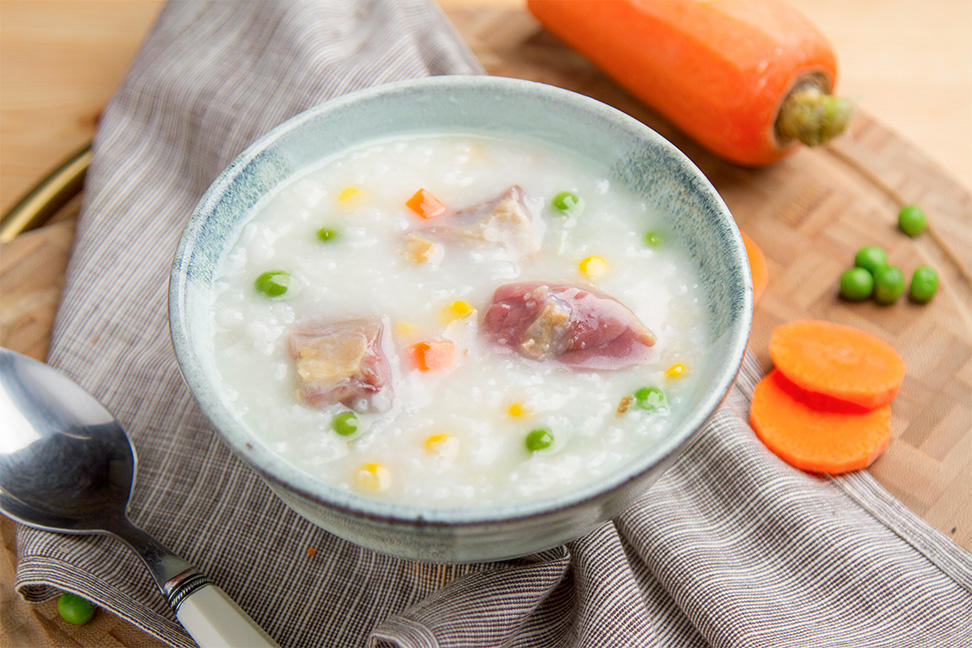 腊鸭腿青豆粥的做法