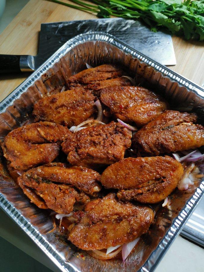 烤箱版烤翅中