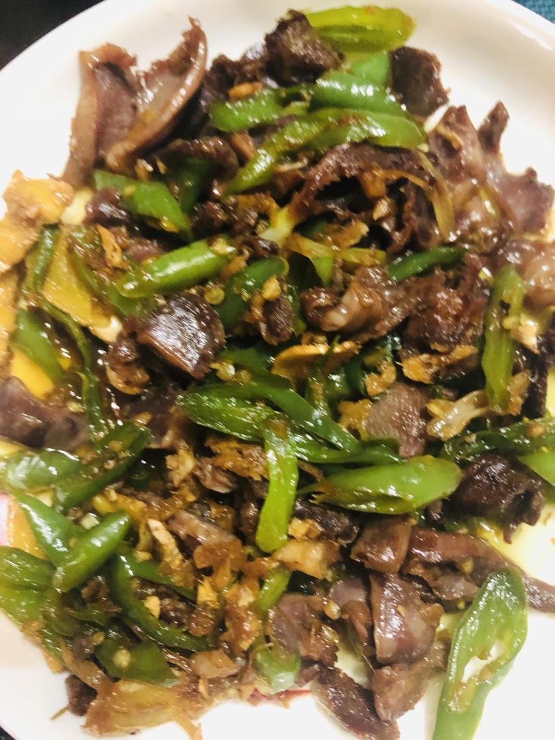小米椒爆鸡胗