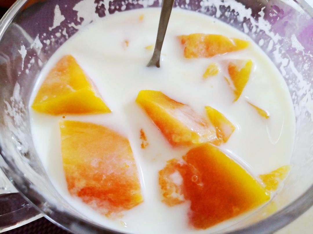 木瓜炖牛奶