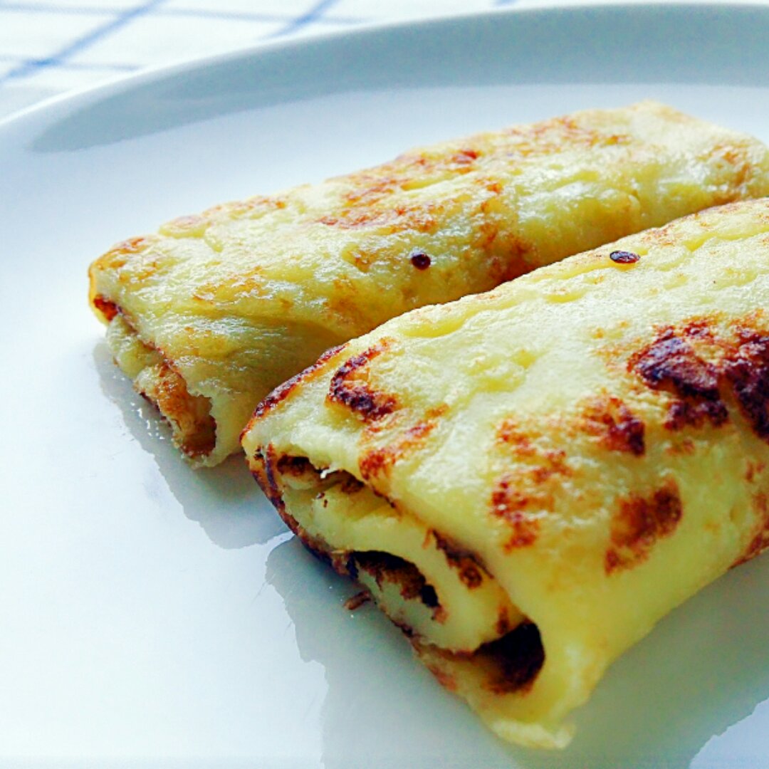 香甜炼乳鸡蛋饼