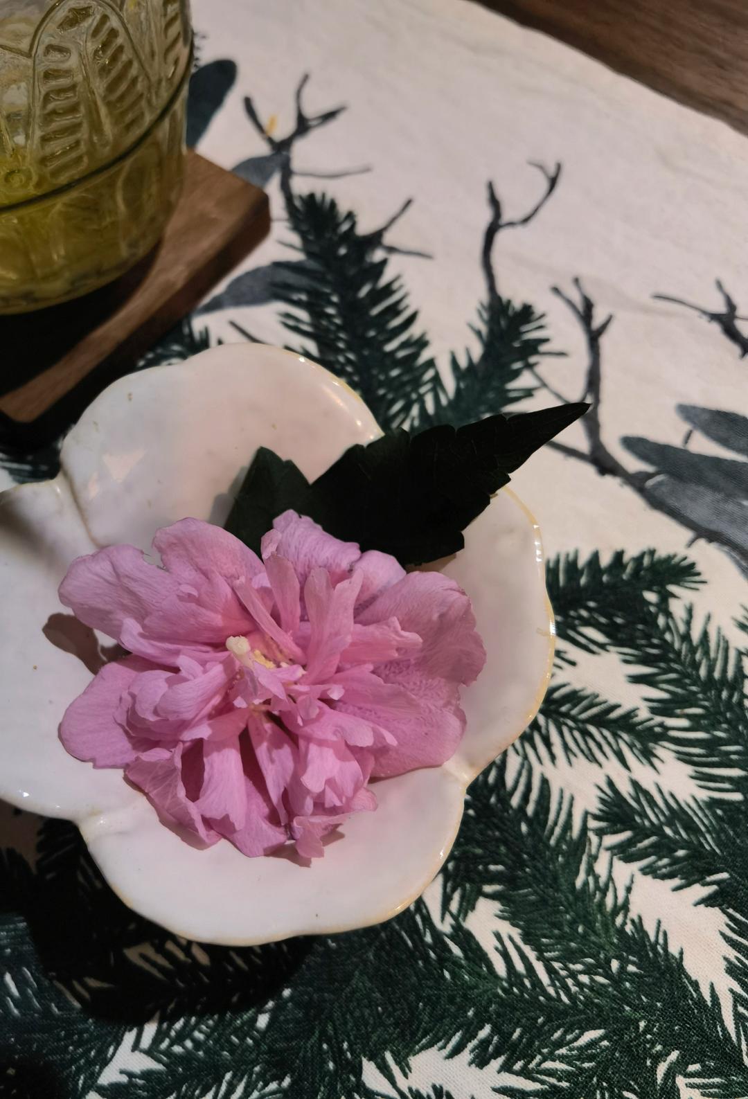 木槿花肉片汤
