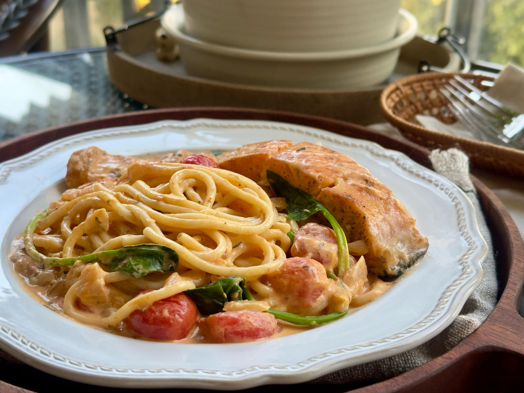 ［三文鱼创新吃法］托斯卡纳三文鱼 Tuscan Salmon