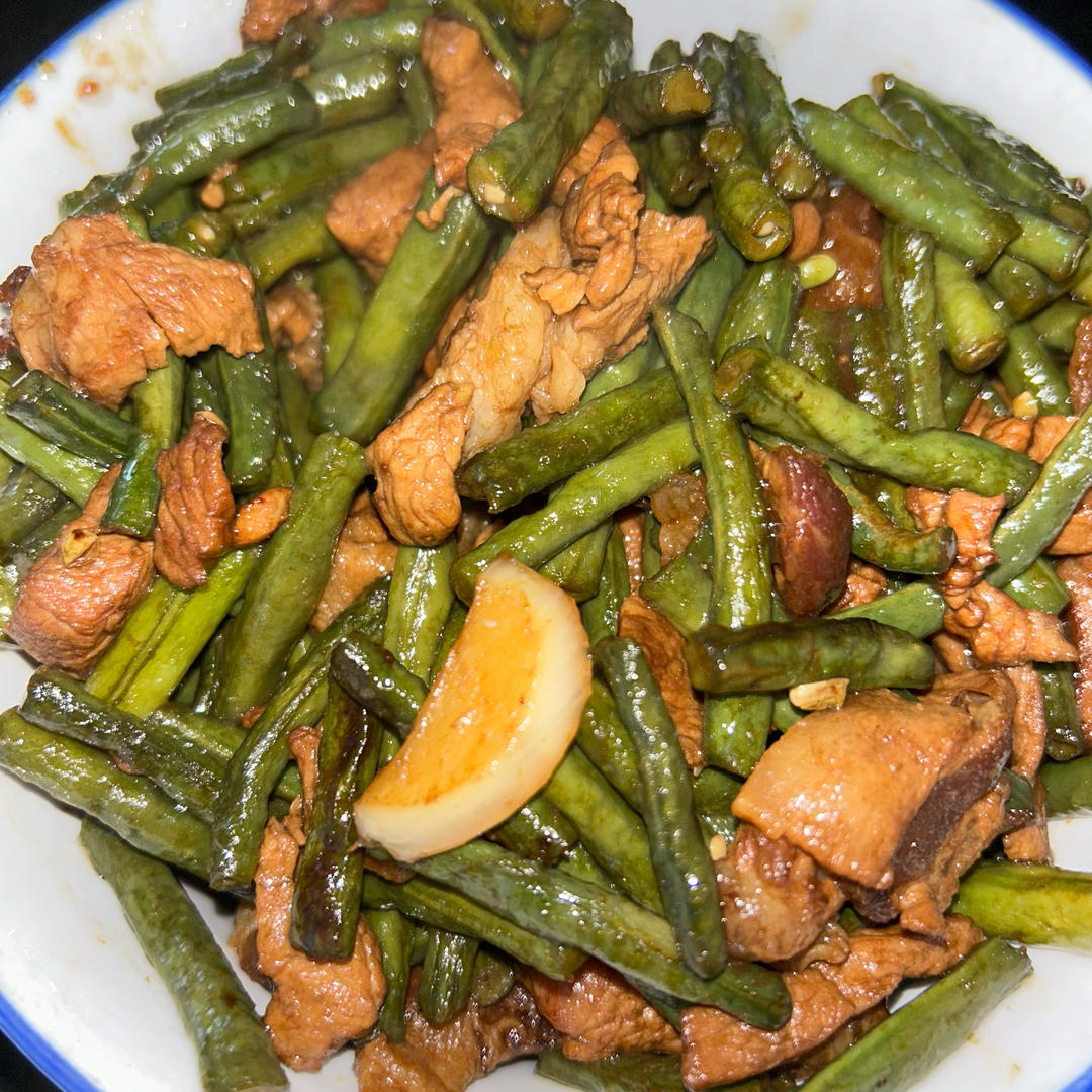 肉炒豇豆