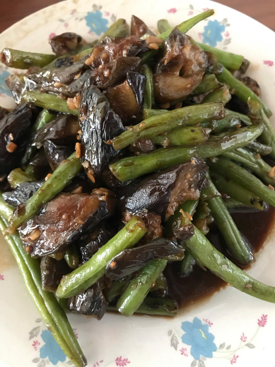 茄子烧刀豆