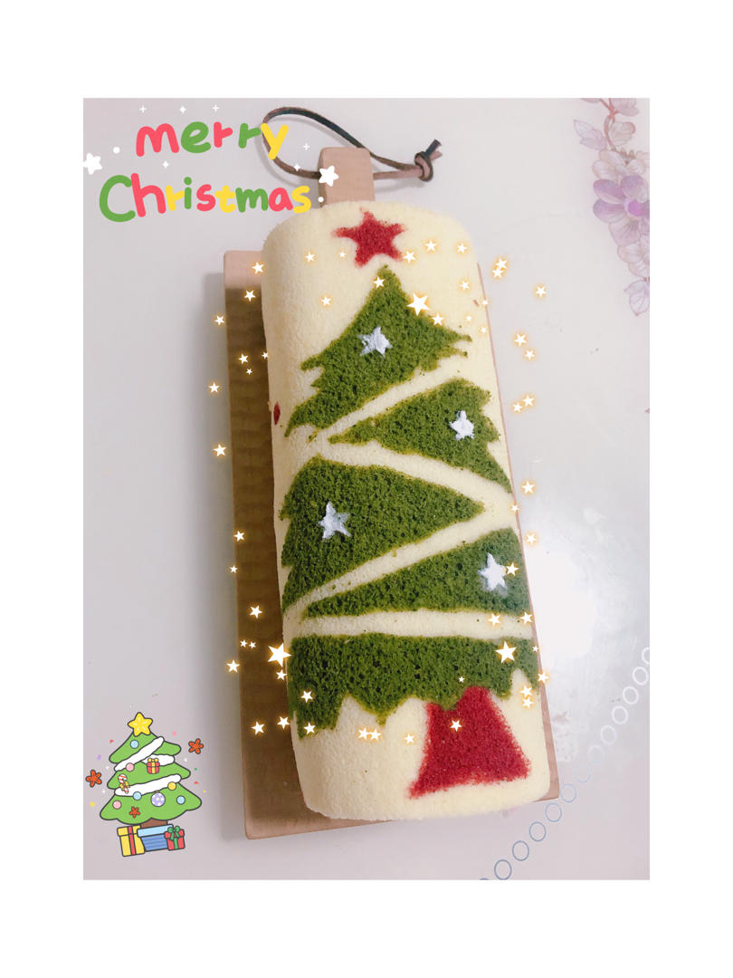 圣诞树蛋糕卷~