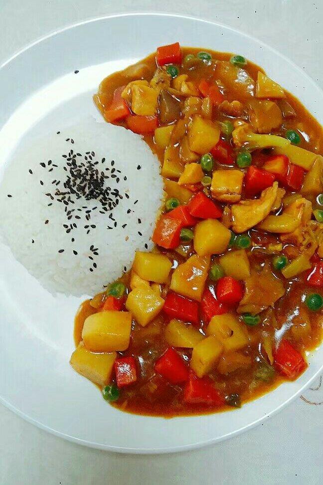 咖喱鸡肉饭