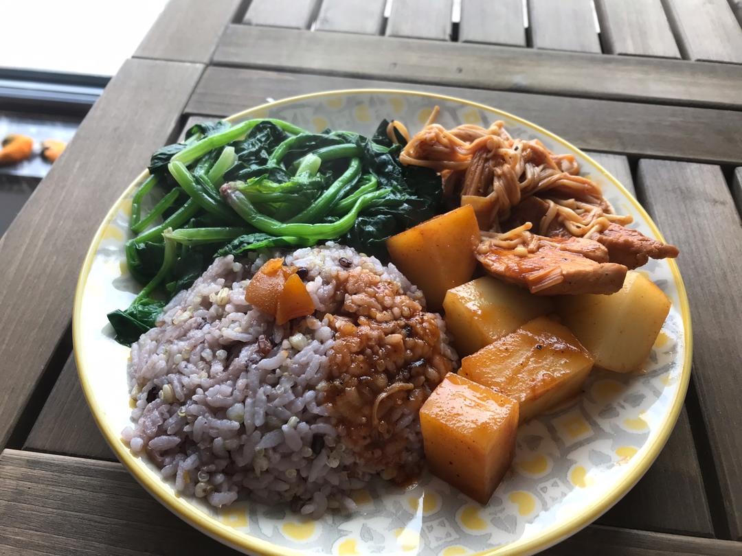 减脂三餐·电饭煲 | 夏威夷烧烤风味鸡胸肉