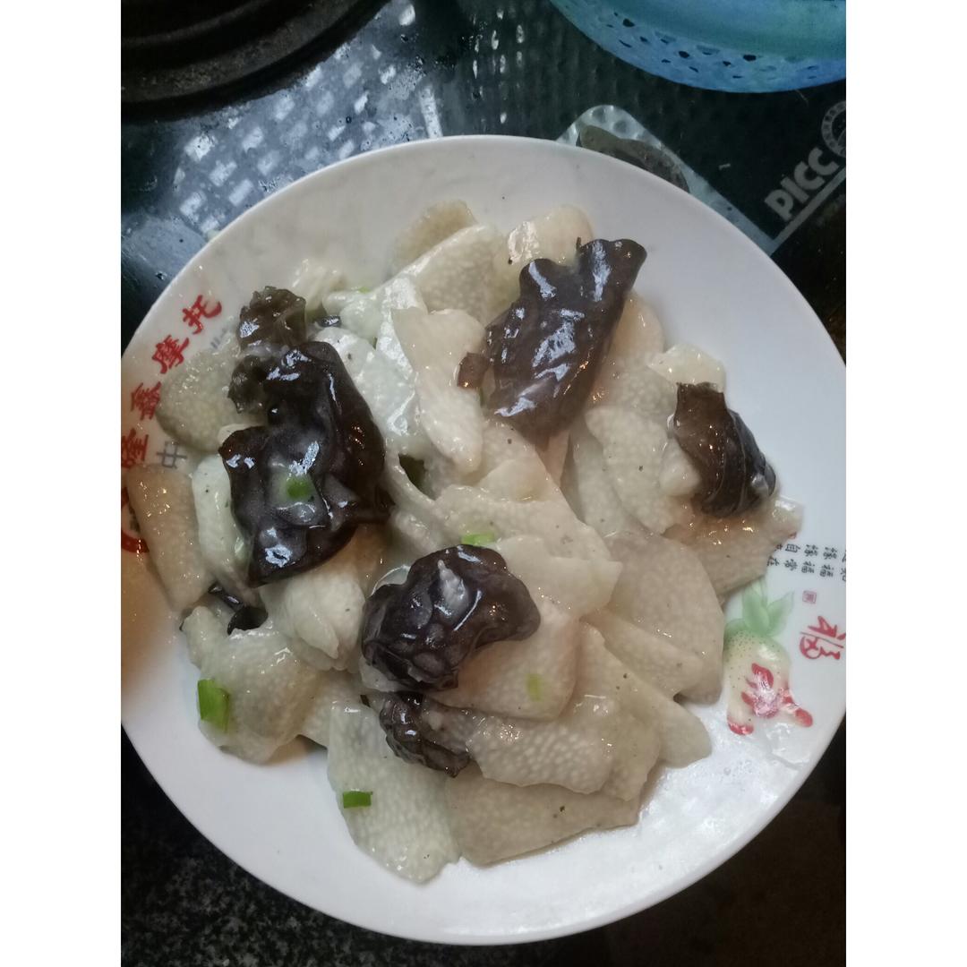 清炒山药木耳