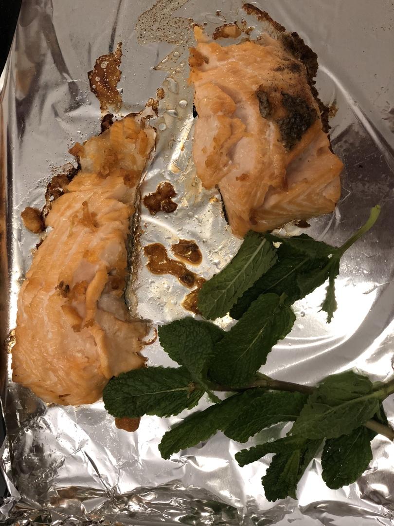 烤三文鱼 简单又好吃