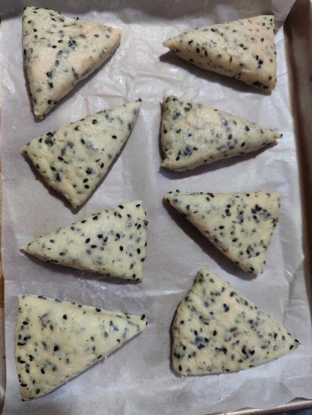 酵母版黑芝麻司康