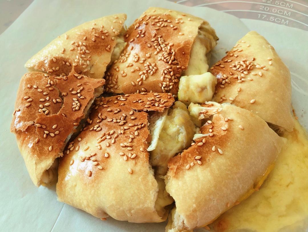 网红芝士榴莲饼/香蕉饼（超详细）