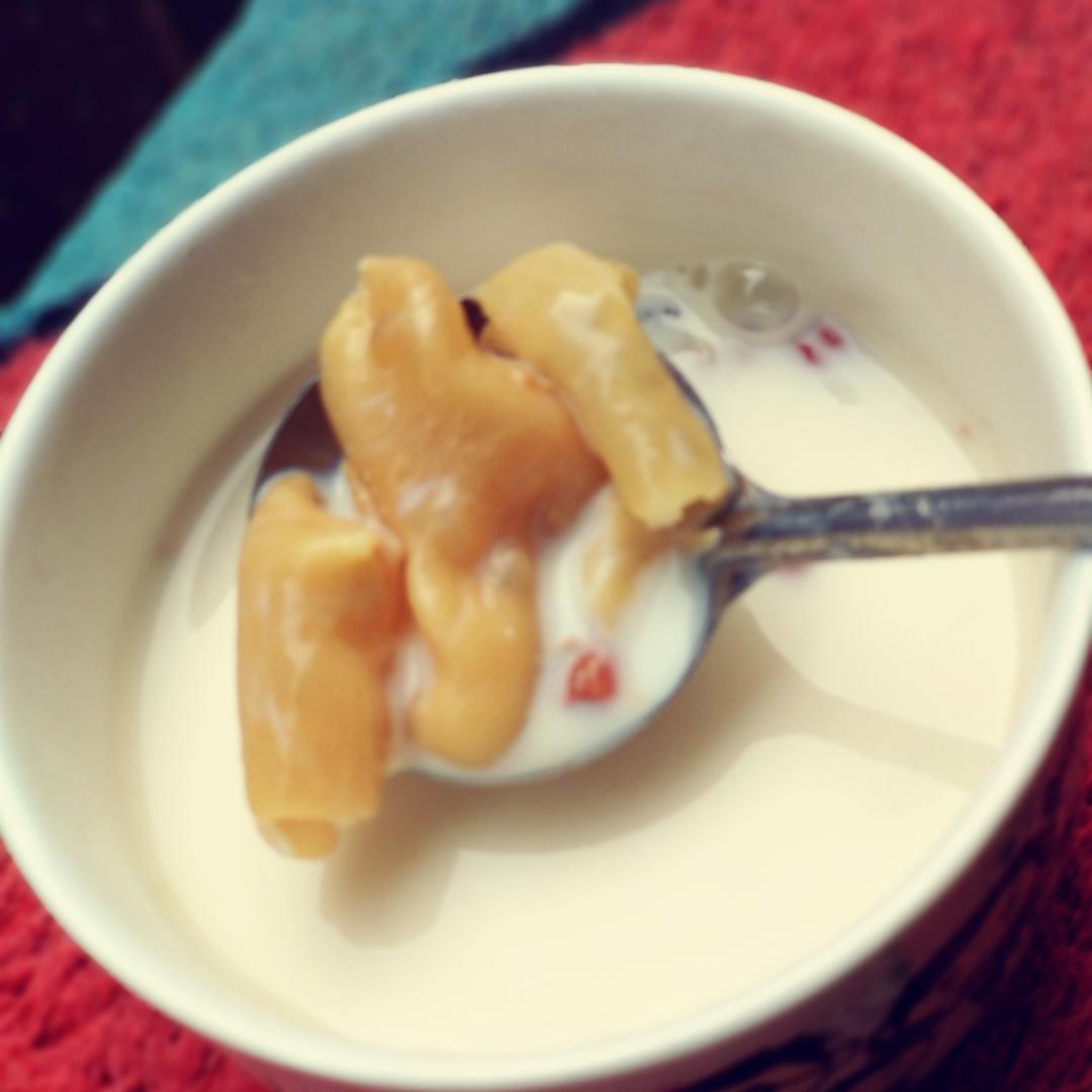 花胶鲜奶炖燕窝汤