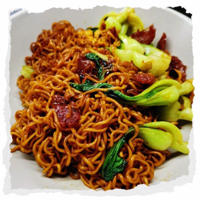 秒杀路边摊的炒方便面