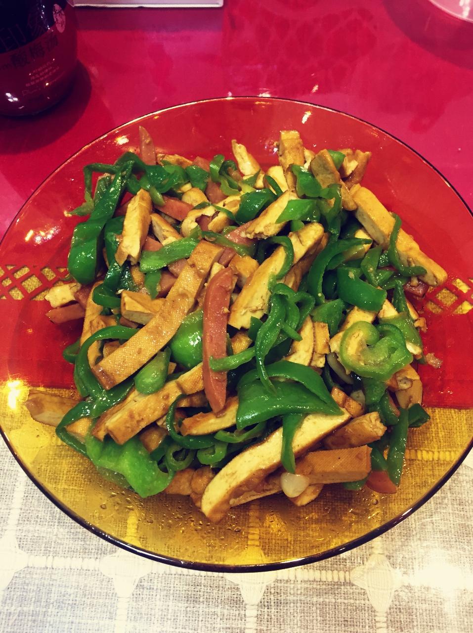 青椒豆腐干