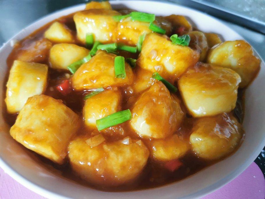 好吃到舔盘的茄汁日本豆腐