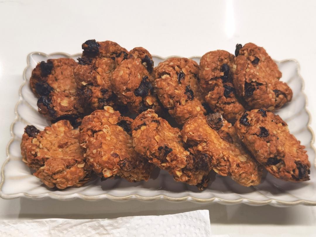 神仙配方📝最好吃的葡萄干燕麦曲奇，没有之一