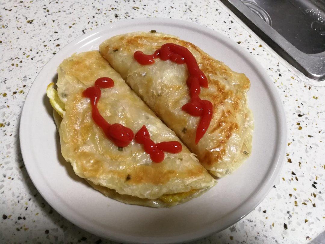 快手早餐#手抓饼