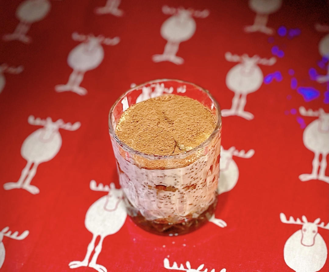 低卡超还原酒酿冻香蕉燕麦提拉米苏【健康小食】