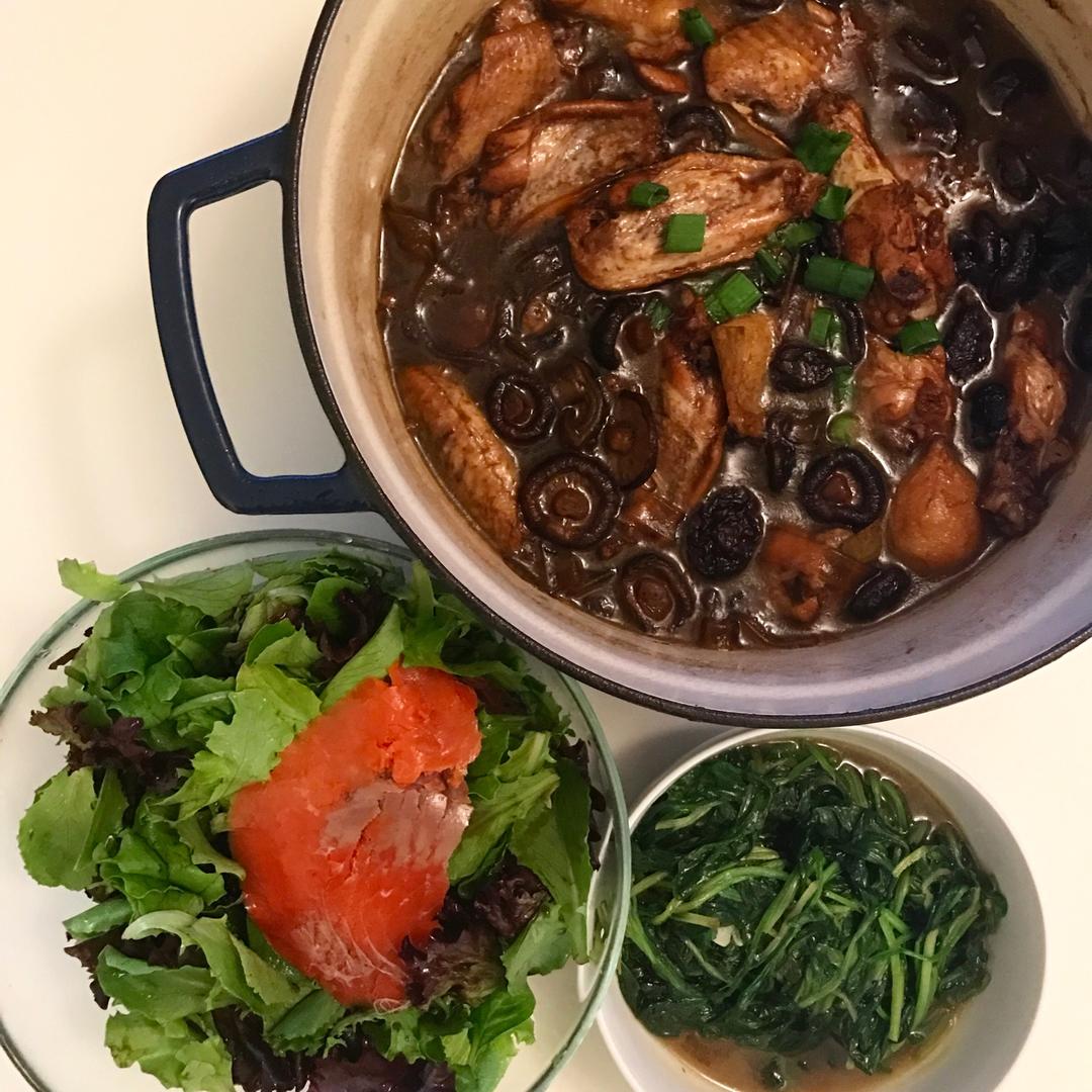 香菇炖鸡翅