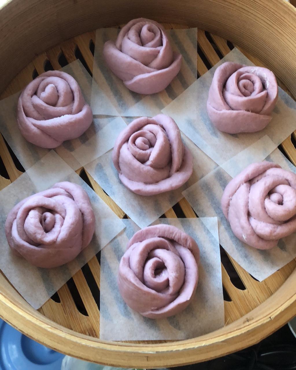 手机用户7006_9d3c做的玫瑰花馒头