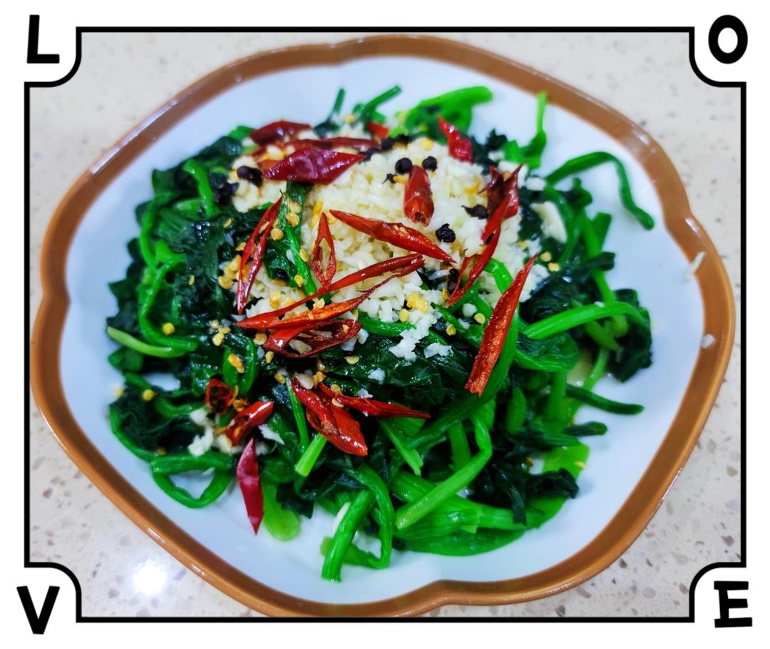 凉拌菠菜(家传秘方)