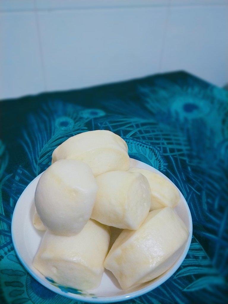 纯手工奶香馒头【无泡打粉，无添加】